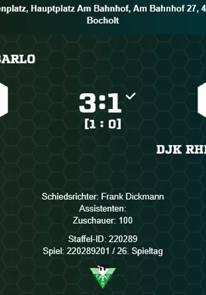 3 big Points ggn. DJK Rhede II